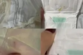 网红卫生巾被曝质量问题！红色斑迹、黑色异物、黄色污渍…图片