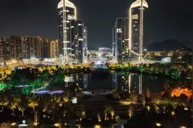 惊艳亮相央视跨年晚会《启航2024》后，台州和合公园夜景美爆了！图片