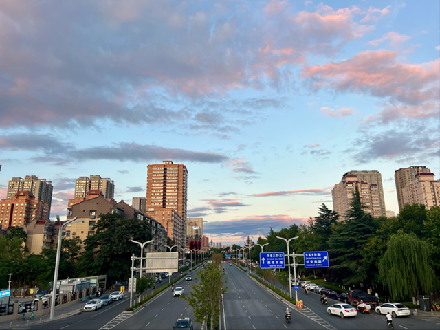 组图｜一抹夕阳美如画 又被西安的天空美到了