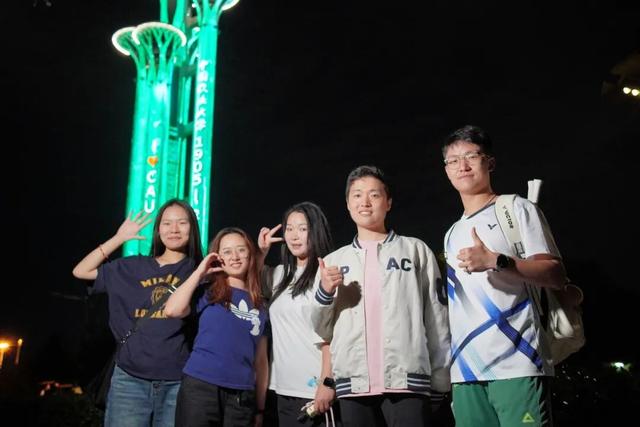 昨夜专属CAUer的奥林匹克塔，你打卡了吗？