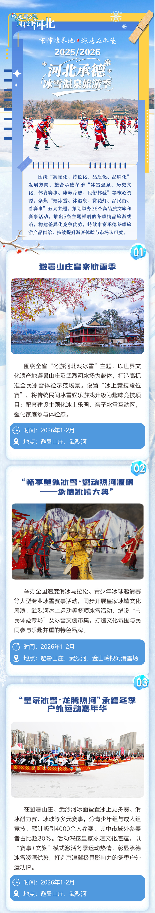 承德冰雪温泉旅游季26项文旅赛事活动嗨玩不重样