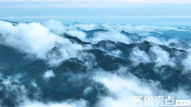 壹点号·秀山东|济南大雨过后云团翻涌，九如山云雾缭绕瀑布欢腾