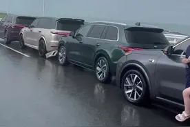 汕头理想车友聚会多车追尾，组织者回应：5车受损处理及时，一个月前申请官方协助未果图片