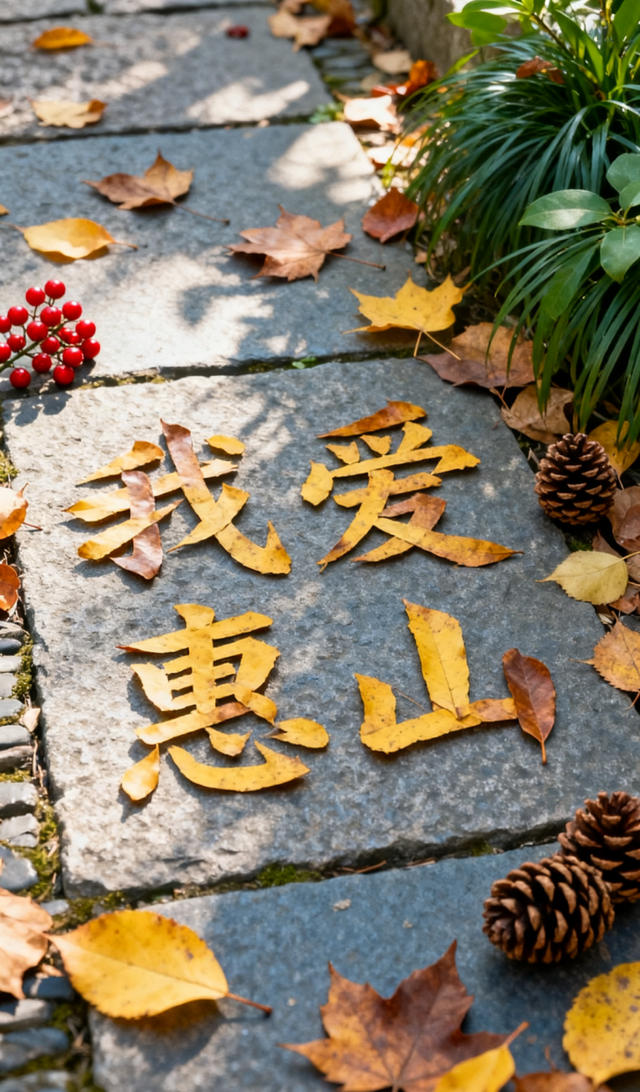 我在惠山，收集秋天