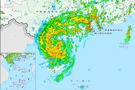 台风“蝴蝶”已在广东雷州市西部沿海再次登陆图片