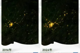 卫星“瞰”重庆：灯光里的城市“成长”印记图片