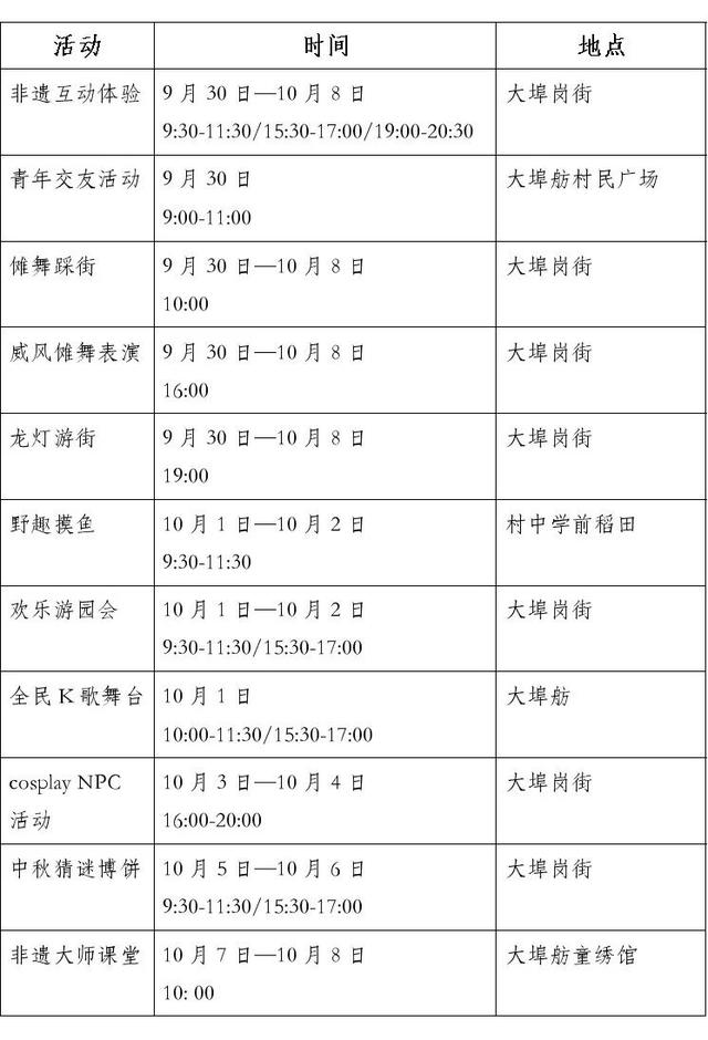 南平邵武大埠岗非遗体验街区即将开街！超全活动清单来了→