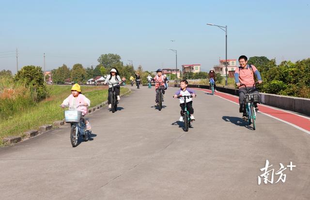 共赏榄核镇好风景，南沙人才骑行10公里田园绿道