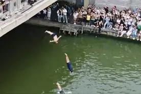 跳水的天津大爷们火了，这项活动到底安不安全？官方回应图片