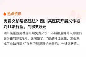 医院免费义诊为何被罚？义诊也需要备案图片