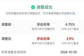 存量房贷调整今日落地，你的月供金额减了多少？图片