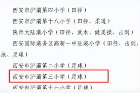 西安市浐灞第三小学被命名为“西安市体育传统特色学校”图片