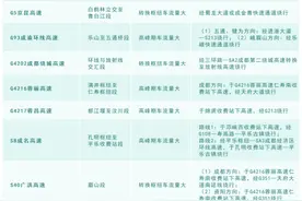 清明假期高速公路免费 四川这些路段最易堵图片