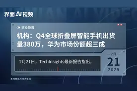机构：Q4全球折叠屏智能手机出货量380万，华为市场份额超三成视频封面