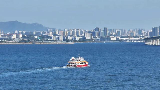 东大洋“海上穿越大桥”环游航线单日载客3155人！有人专程为它来青岛！