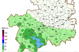 未来两天，贵州南部和西部局地有分散阵雨或雷雨天气，个别乡镇有暴雨图片