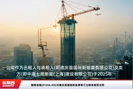 国银金租(01606.HK)与德庆县国瑞新能源等订立融资租赁合同视频封面