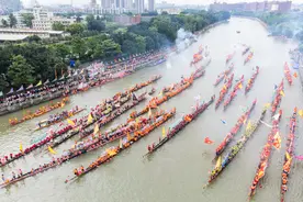 时隔20多年，广州花地河再现东漖龙舟景！荔湾30条传统龙舟首次大集结图片
