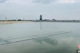 珠三角水资源配置工程高新沙水库首迎西江水图片