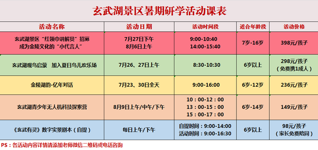 沉浸式剧本游+多元活动，带娃解锁玄武湖暑期新玩法