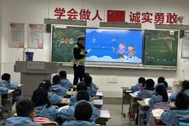 西安经开区：安全宣传进校园 文明交通伴童行图片
