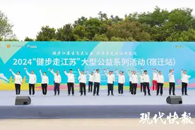 奥运冠军领走！2024“健步走江苏”大型公益系列活动在宿迁举办图片