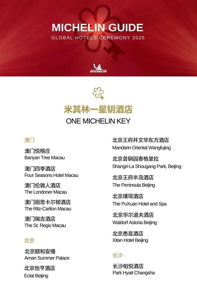 米其林最新榜单公布，杭州这家酒店一上榜就是二星