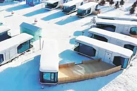 太空舱民宿亮相哈尔滨太阳岛雪博会图片