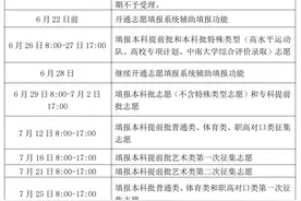 2024升学季·高考丨收藏！高考志愿填报、录取时间表来了图片