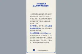 失业保险关系如何跨省转移接续？人社部解答图片