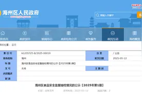 江苏省连云港市海州区食品安全监督抽检情况的公示【2025年第1期】图片