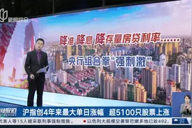 沪指创4年来最大单日涨幅 超5100只股票上涨视频封面