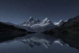 夜读丨雪山的长夜图片
