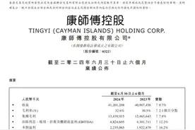 食饮财经观察丨康师傅2024年上半年营收412.01亿元 同比增长0.7%图片