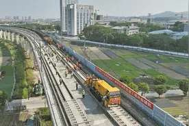 广佛东环城际铁路开始铺轨 未来广州南站到白云机场仅需半小时图片