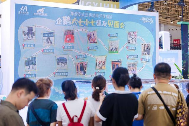 麦氏环企鹅文博会“上班”！度假区展台秒变打卡点