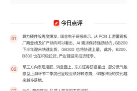 VIP机会日报算力硬件今日走强 栏目解读PCB行业 核心公司3日最高涨幅达34.3%图片