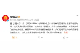 海航HU7986航班在莫斯科机场与俄飞机相撞！海航致歉图片