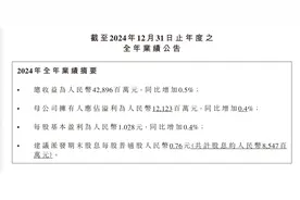 瓶装水之王业绩依旧坚挺！农夫山泉发布2024年财报，营收428亿，利润超121亿图片