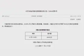 央行11月开展8000亿买断式逆回购操作图片