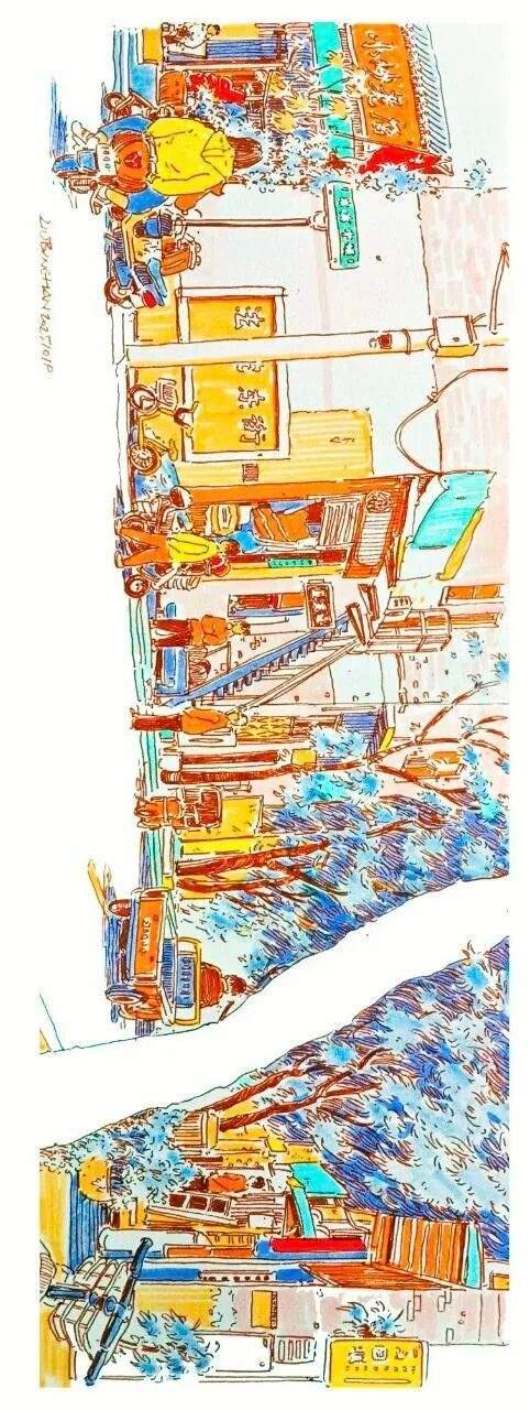 嗨！我画下了赏秋的你