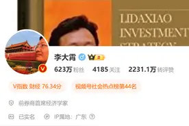 李大霄从英大证券退休：简介改为前券商首席经济学家图片