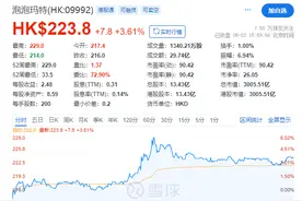 泡泡玛特股价继续创新高，市值破3000亿港元，“一代人有一代人的‘茅台’”图片