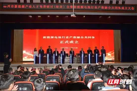 郴州市新能源电池行业产教融合共同体成立图片