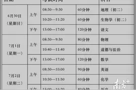 梅州2024年中考时间出炉，6月30日开考图片