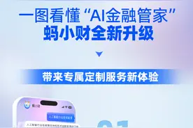 AI金融管家“蚂小财”在支付宝APP全量对外，月活用户数达7000万图片