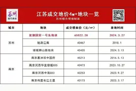 江苏最贵单价地块诞生，绿城6.5万/平拿下，位于断供十年的苏州第一豪宅区图片
