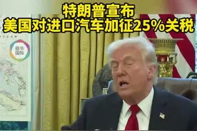 特朗普：对进口汽车加征25%关税！汽车股下跌盟友欲反制图片
