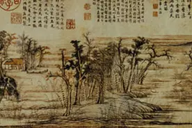 鹊华墨痕图片