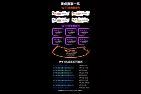 2025年WTT赛历公布图片